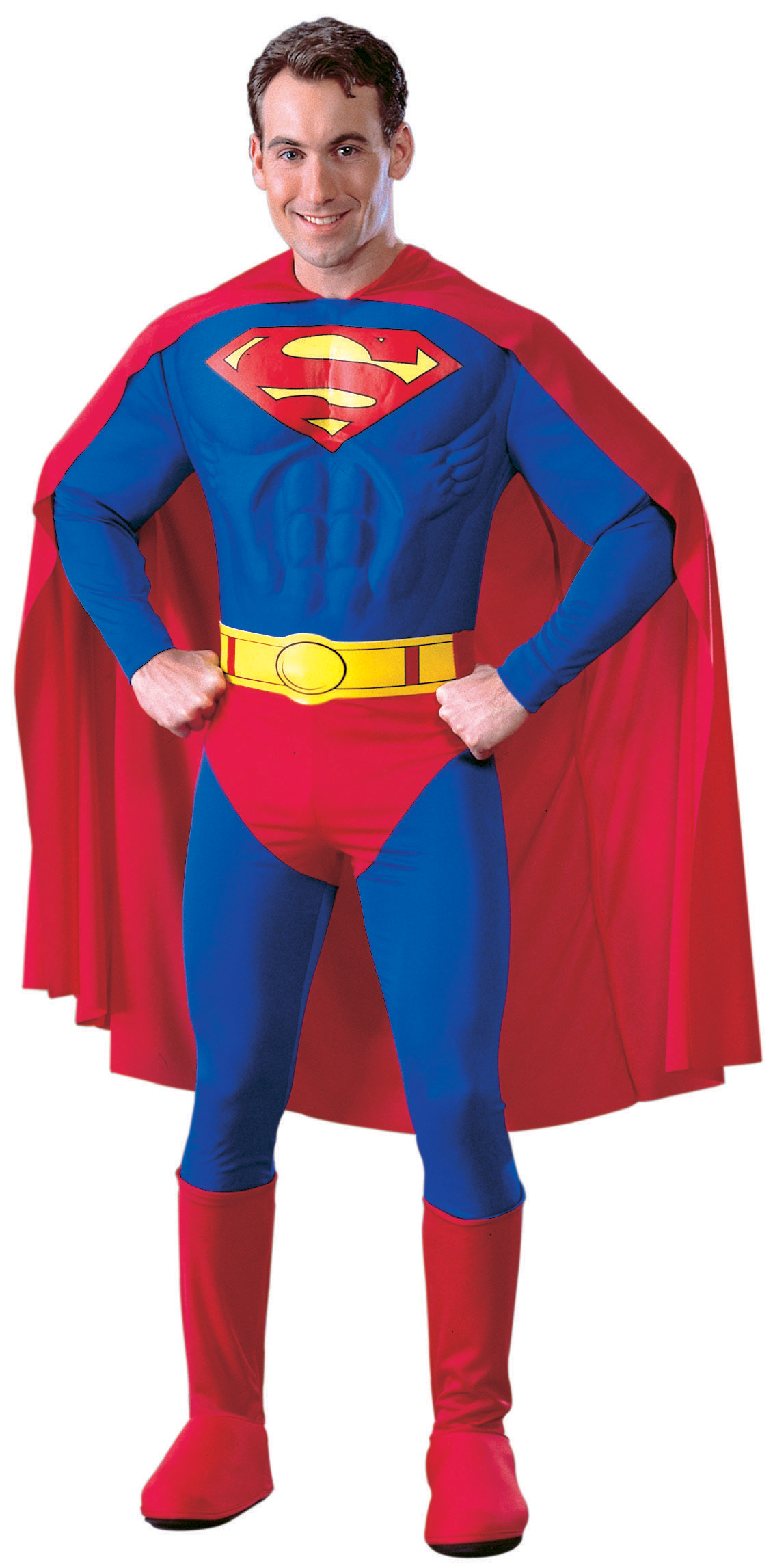 Rubie's Costume Co Men's Superman Deluxe Adult Costume - Red - Large (42-44)