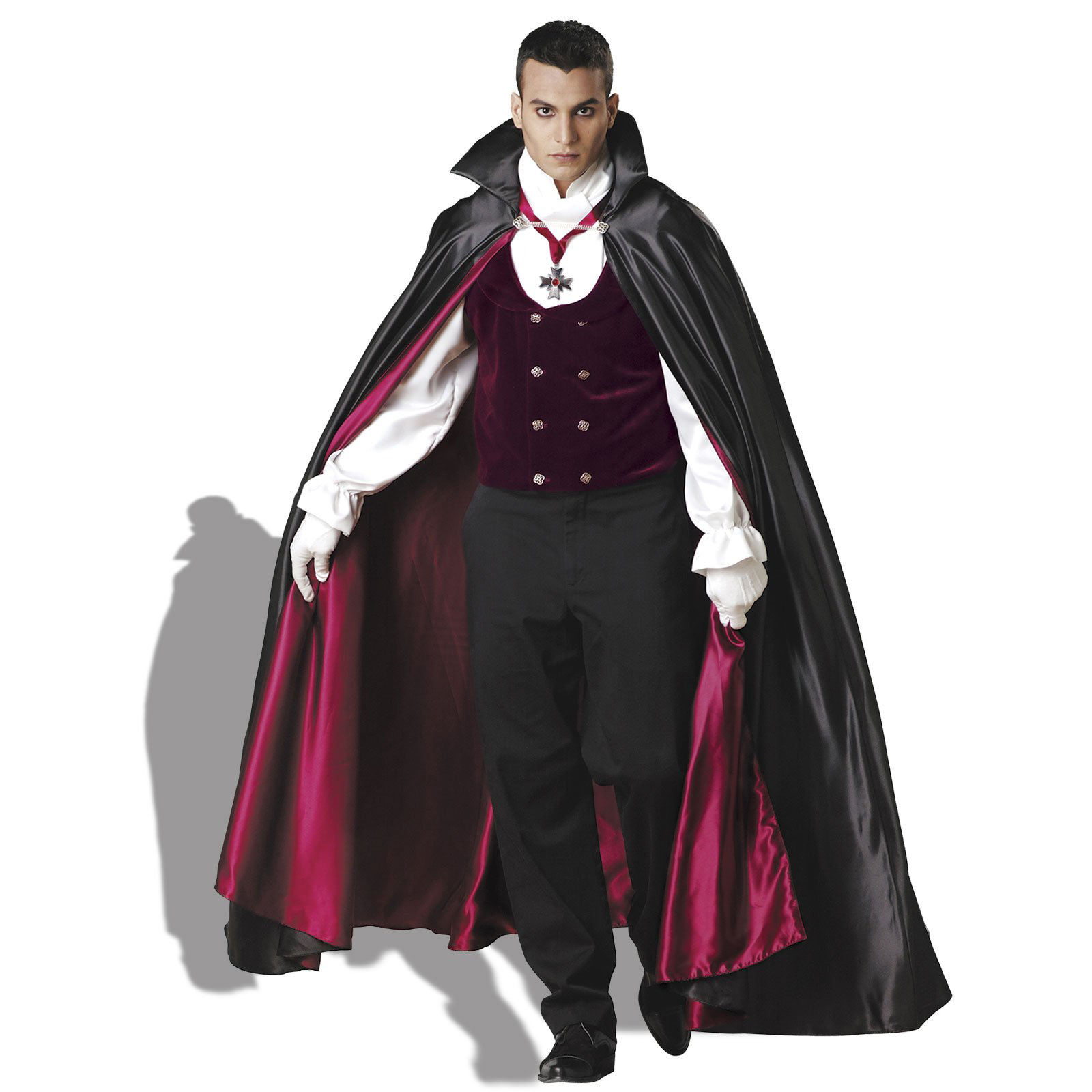 In Character Costumes Men's Gothic Vampire Elite Collection Adult Costume - Black - Large