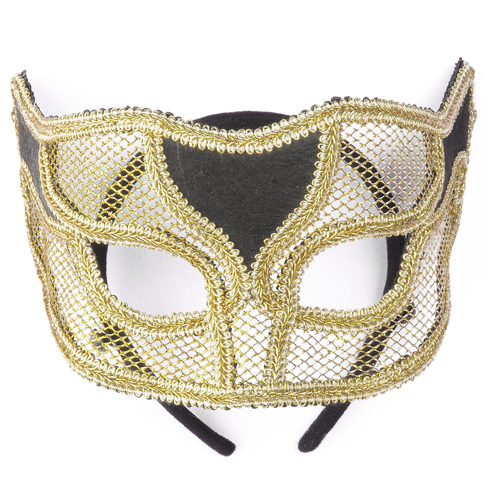 Forum Novelties Inc Women's Gold Netted Mask - Gold - One-Size