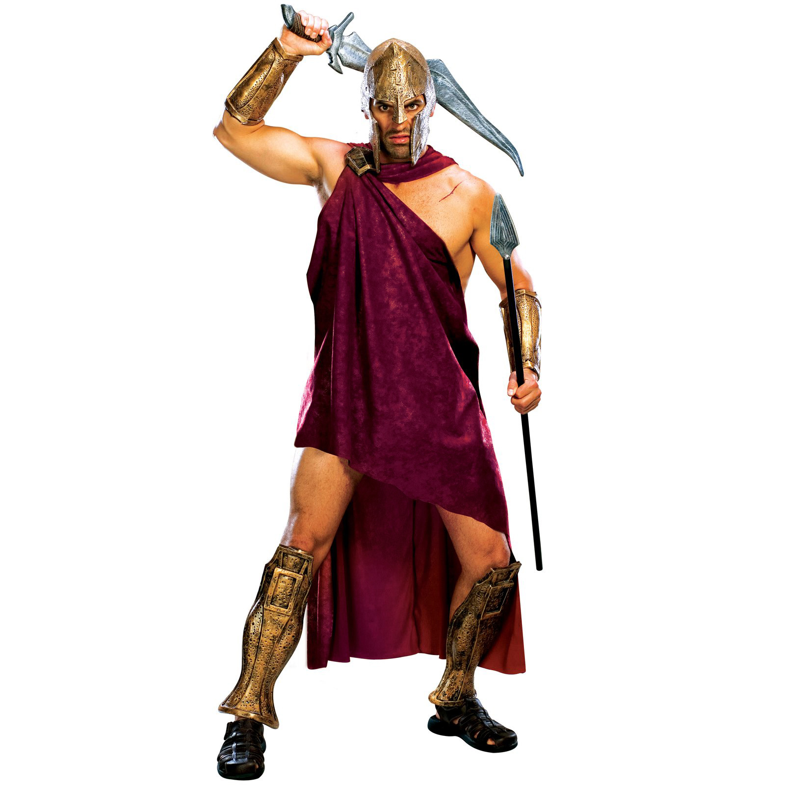 Rubie's Costume Co Men's 300 - Spartan Deluxe Adult Costume - Red - Standard