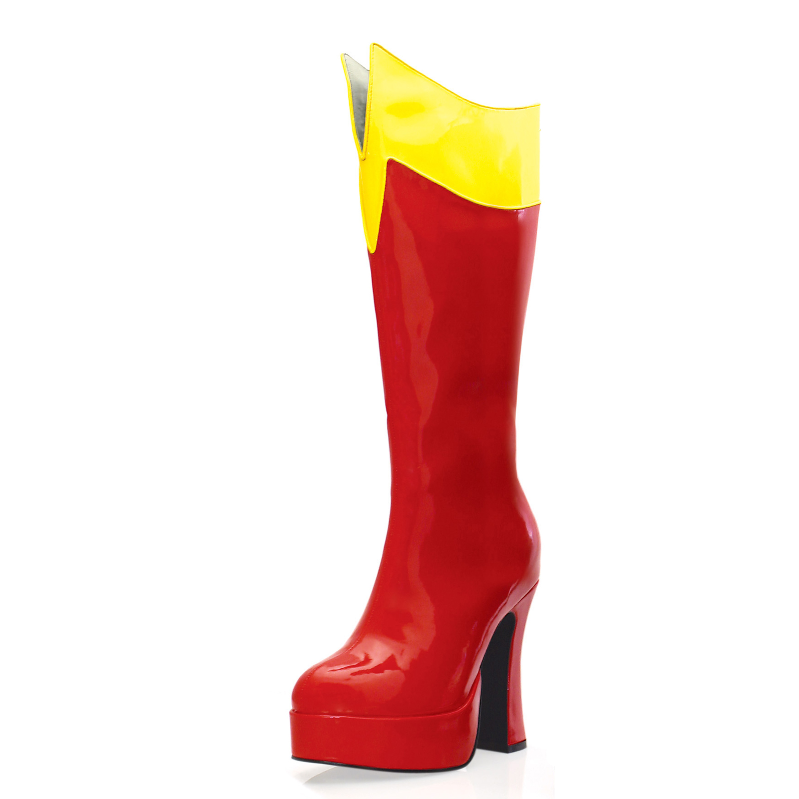 Ellie Shoes Women's Cosmic Red and Yellow Adult Boots - 10