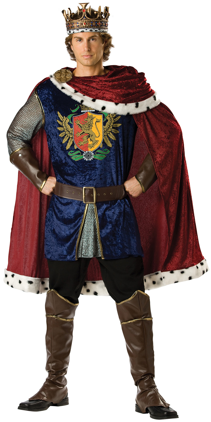 In Character Costumes Men's Noble King Adult Costume - Blue - Medium