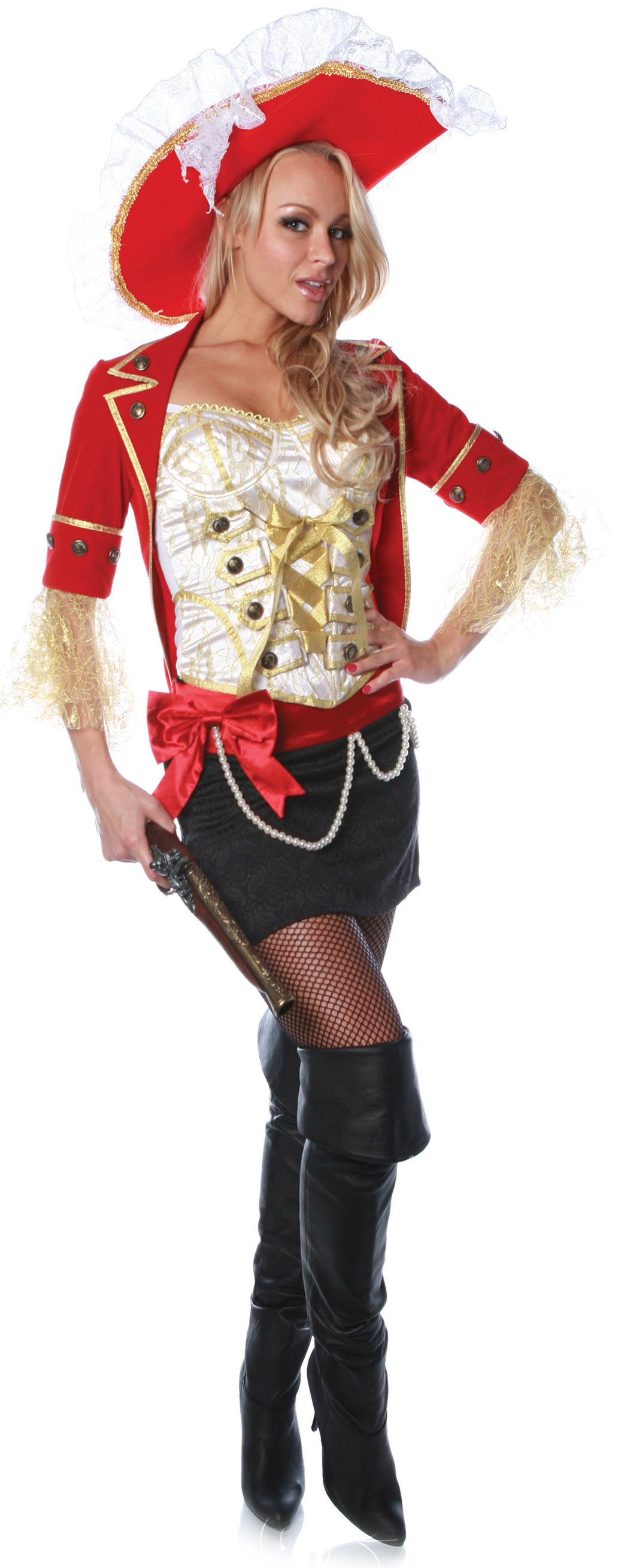 Underwraps Carnival Corp. Women's Lace Pirate Adult Costume - Large