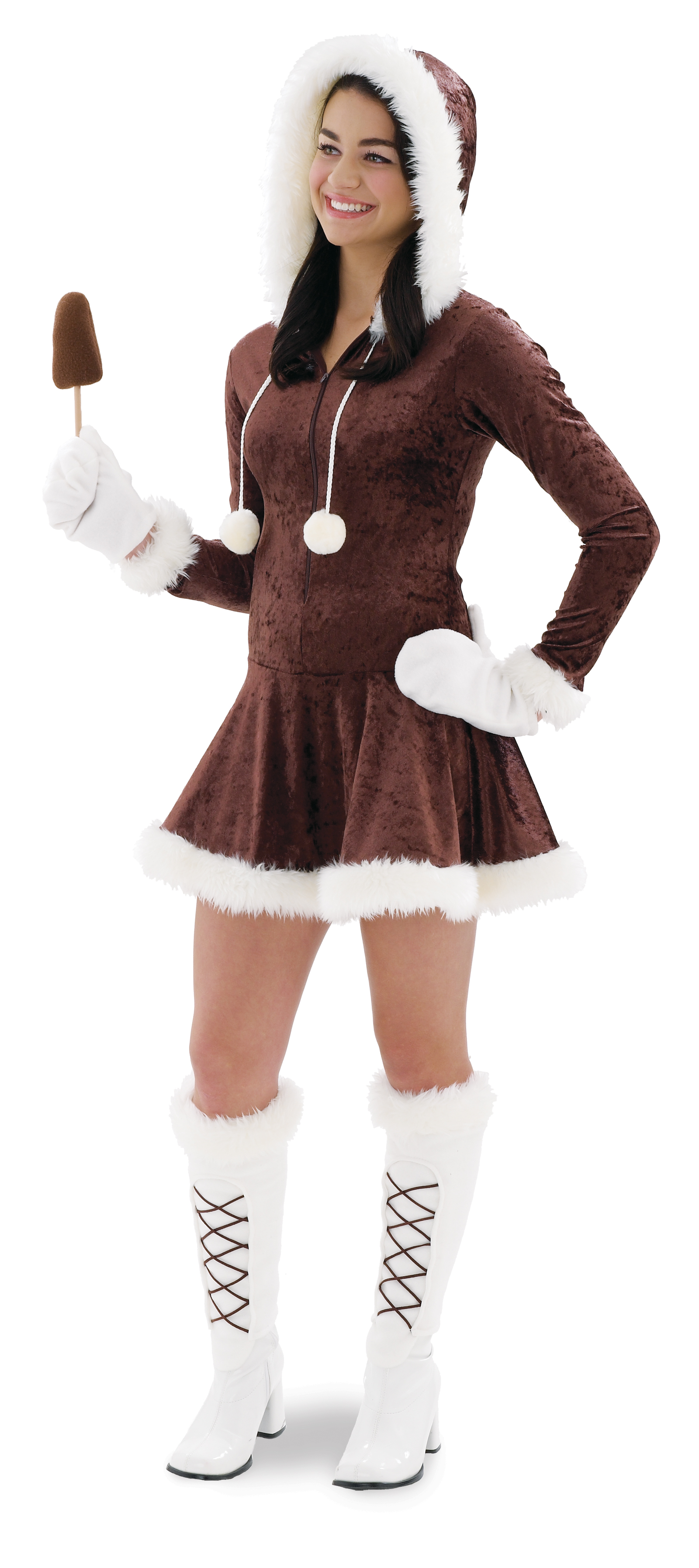 Dreamgirl Women's Eskimo Cutie Teen Costume - Brown - Teen (3-5)