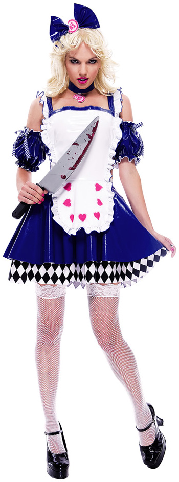 Paper Magic Group Women's Wicked Wonderland Alice Deluxe Adult Costume - Blue - Medium