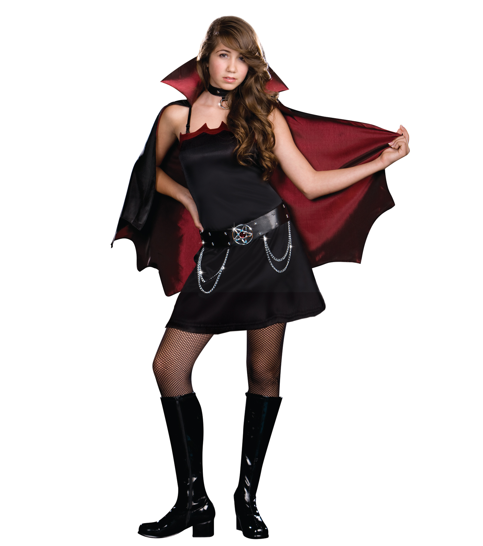 Dreamgirl Women's Twilight Bite Teen Costume - Black - Large (11-12)