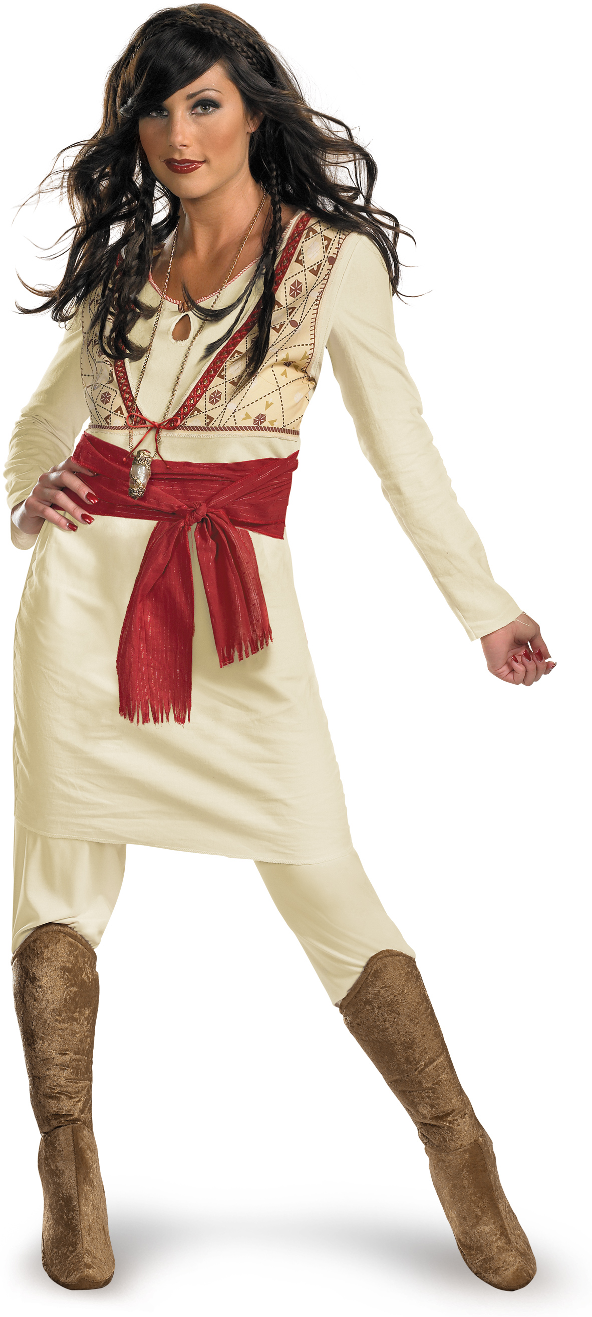 Disguise Inc Women's Prince Of Persia - Tamina Deluxe Adult Costume - White - Large (12-14)