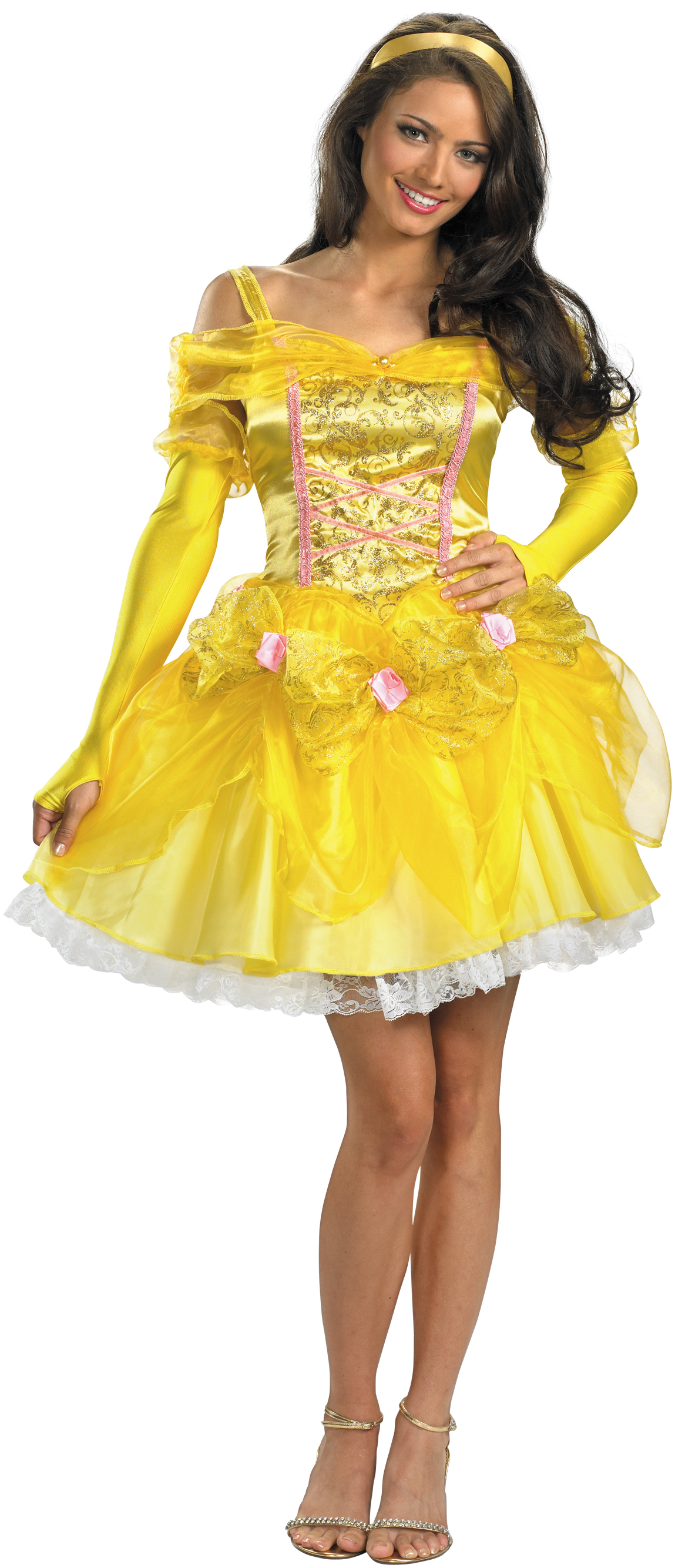 Disguise Inc Women's Disney Beauty And The Beast - Sassy Belle Adult Costume - Yellow - Medium (8-10)