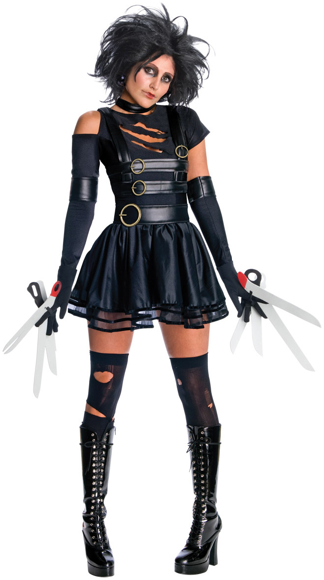 Rubie's Costume Co Women's Edward Scissorhands - Miss Scissorhands Adult Costume - Black - Large