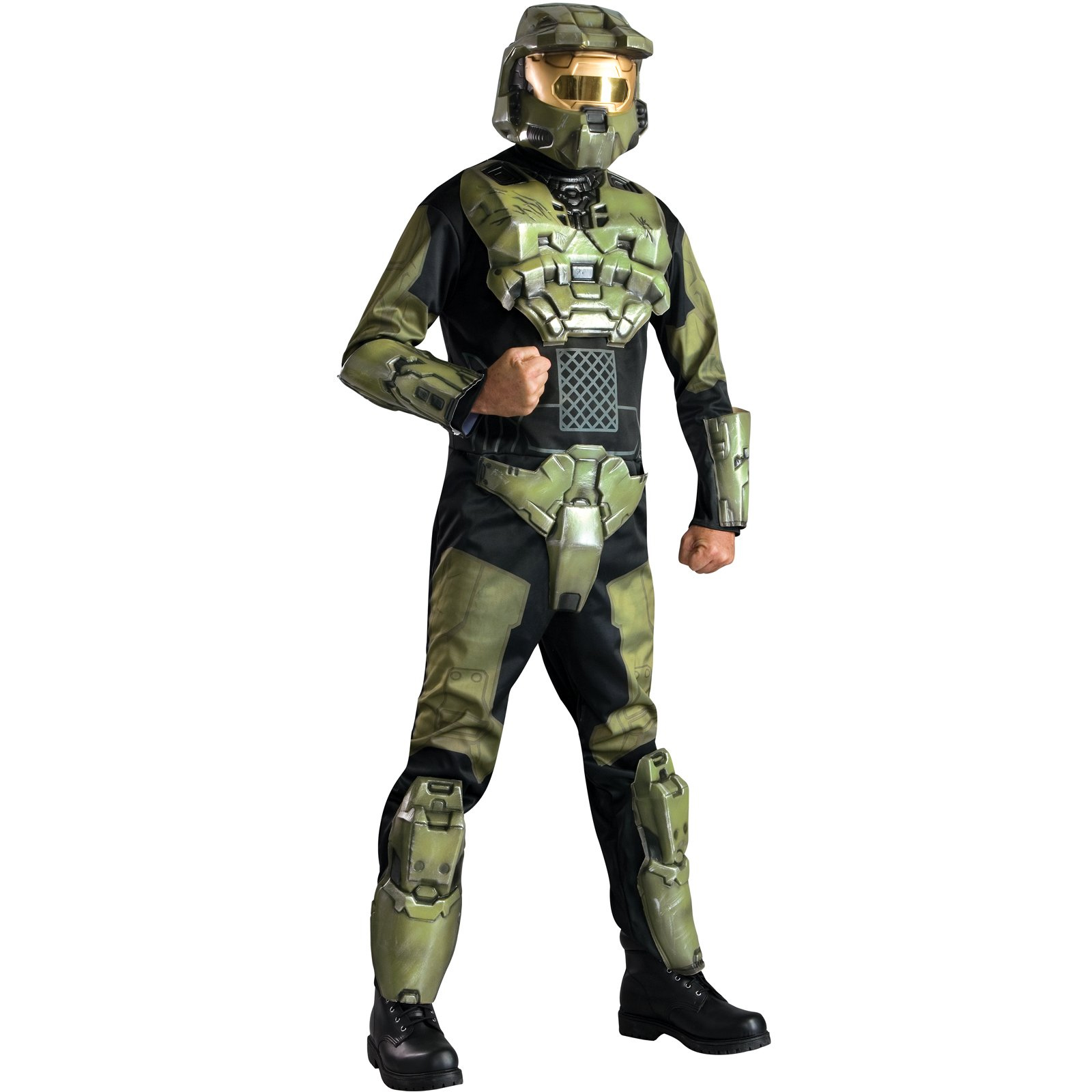 Rubie's Costume Co Men's Halo 3 Deluxe Master Chief Teen Costume - Green - X-Small (32-34)