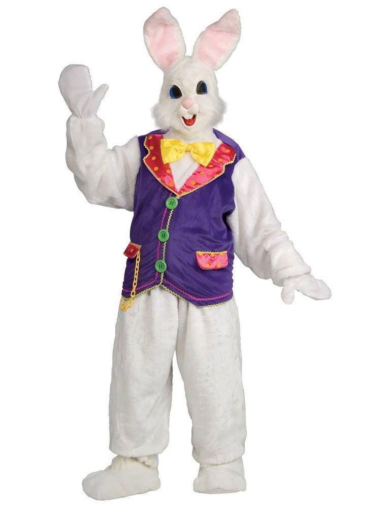 Rubie's Costume Co Men's Easter Bunny Adult Costume - White - One-Size (Standard)