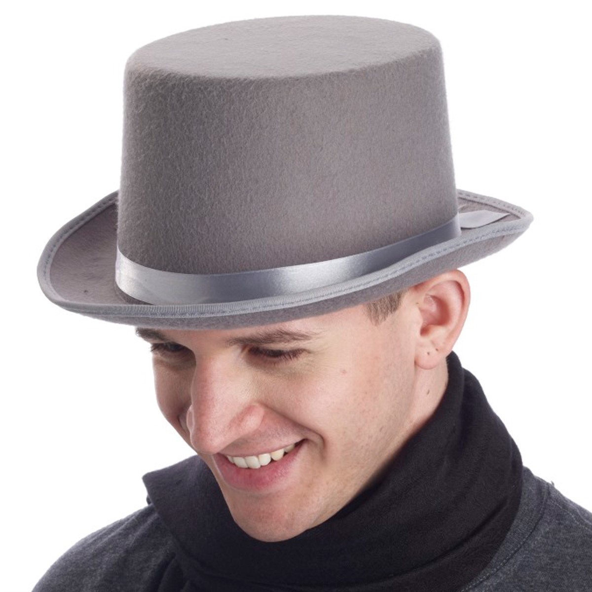 mens grey top hat
