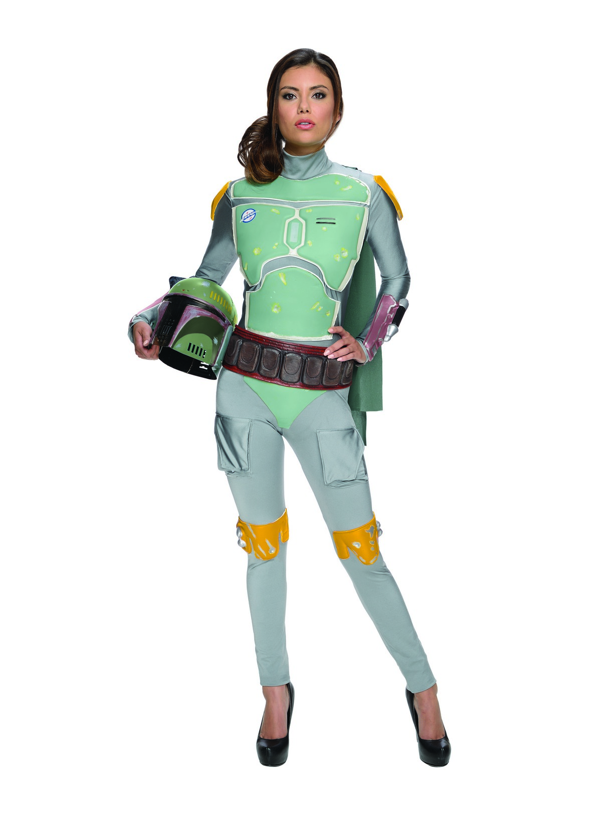 Rubie's Costume Co Women's Star Wars Boba Fett Female Adult Bodysuit - Grey - Large