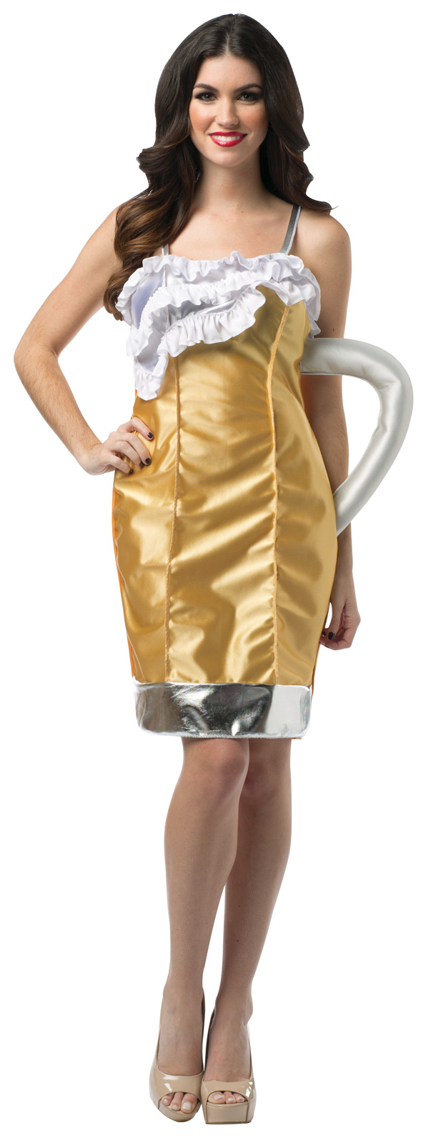 Rasta Imposta Women's Beer Mug Dress Adult Costume - Tan - One-Size