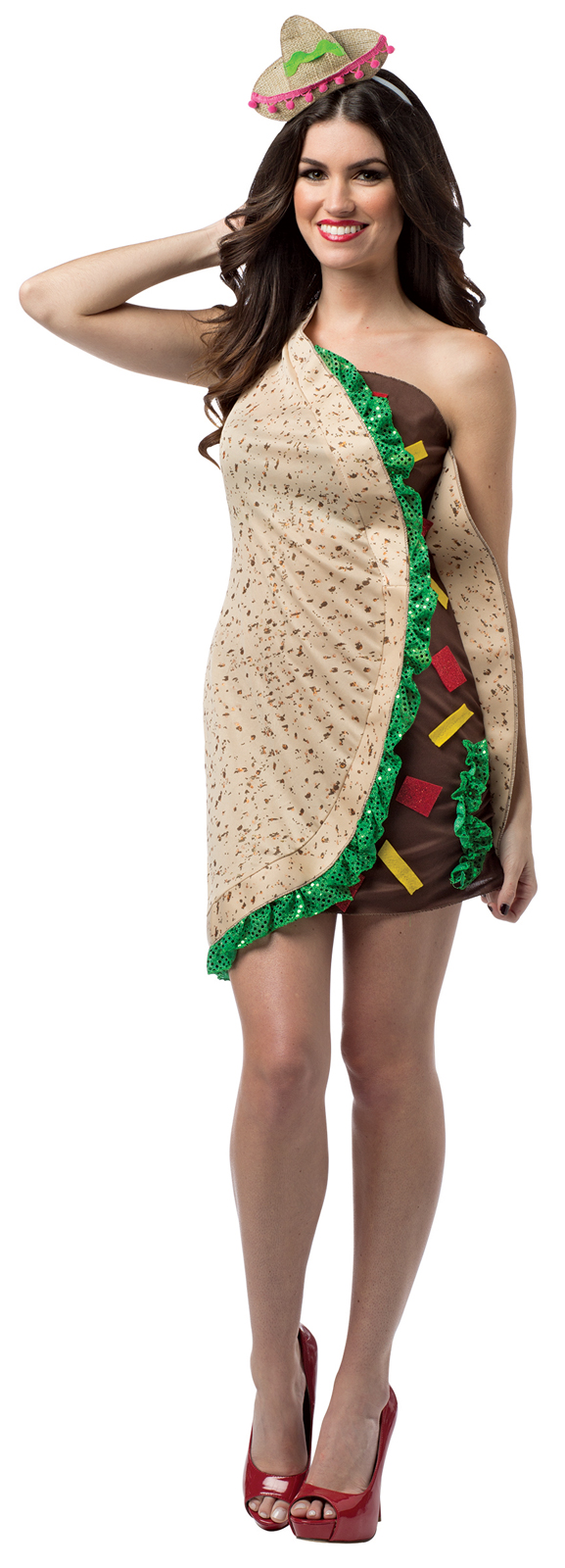 Rasta Imposta Women's Taco Dress Adult Costume - Tan - One-Size