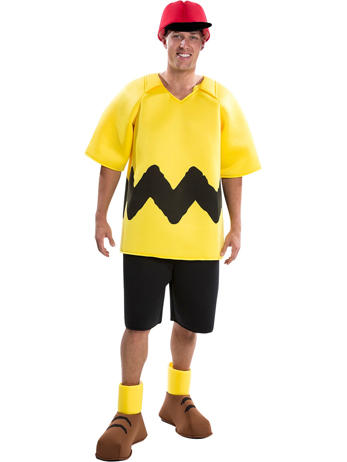 Palamon Men's Peanuts: Charlie Brown Deluxe Adult Costume - Yellow - Large