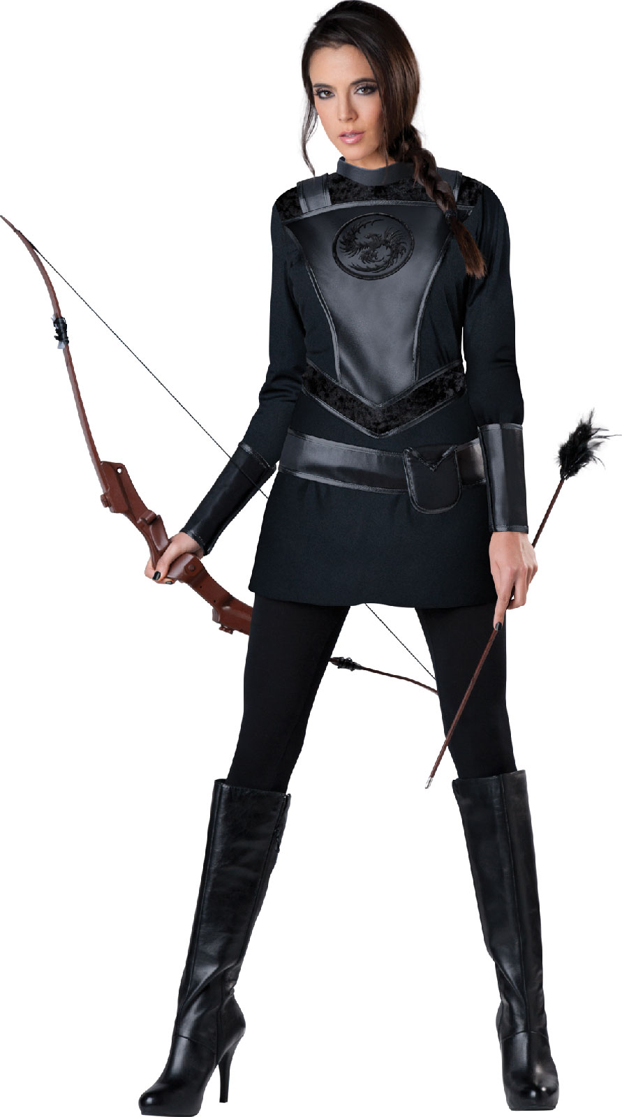 In Character Costumes Women's Warrior Huntress Adults Costume - Black - Large