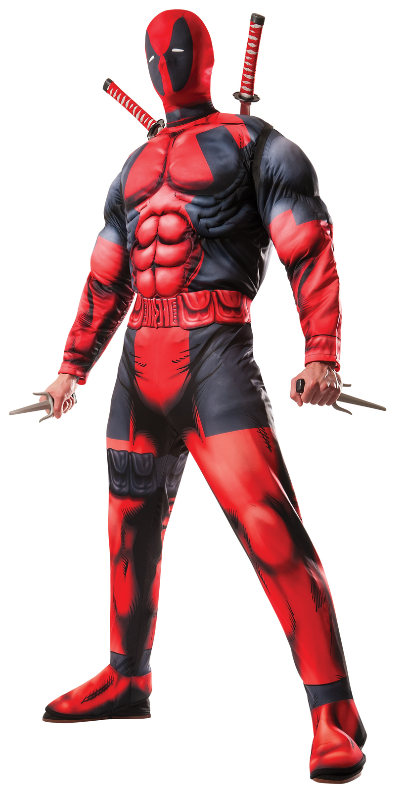 Rubie's Costume Co Men's Mens Deluxe Deadpool Costume - Red/Black - Standard One-Size