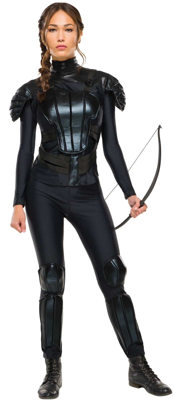 Rubie's Costume Co Women's The Hunger Games: Mockingjay Part 1 Deluxe Womens Katniss Costume - Black - Large