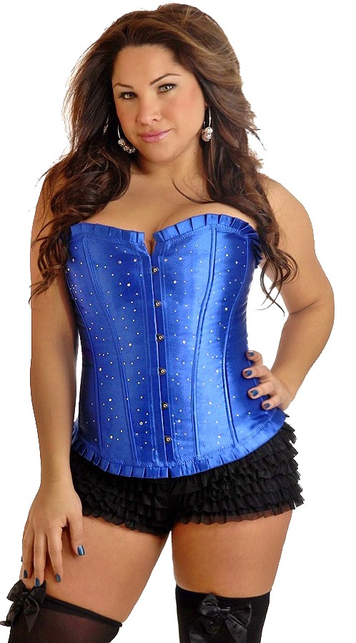 Daisy Corsets Women's Plus Size Strapless Sparkle Corset - 2X