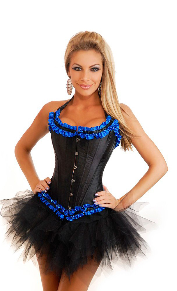 Daisy Corsets Women's Debutante Tie Strap Corset and Pettiskirt - 2X