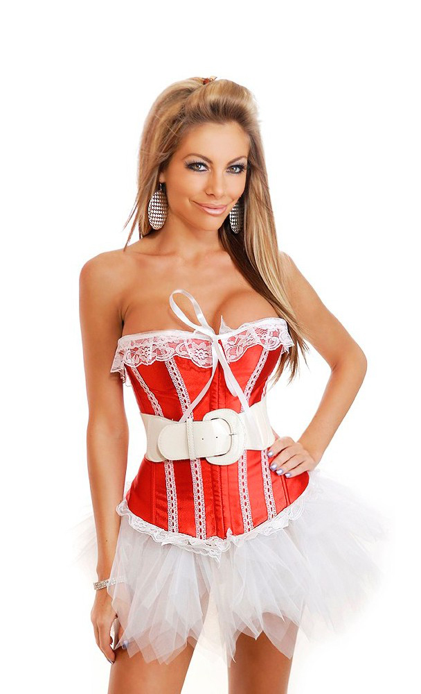 Daisy Corsets Women's Sweet Surprise Burlesque Corset and Pettiskirt - 2X