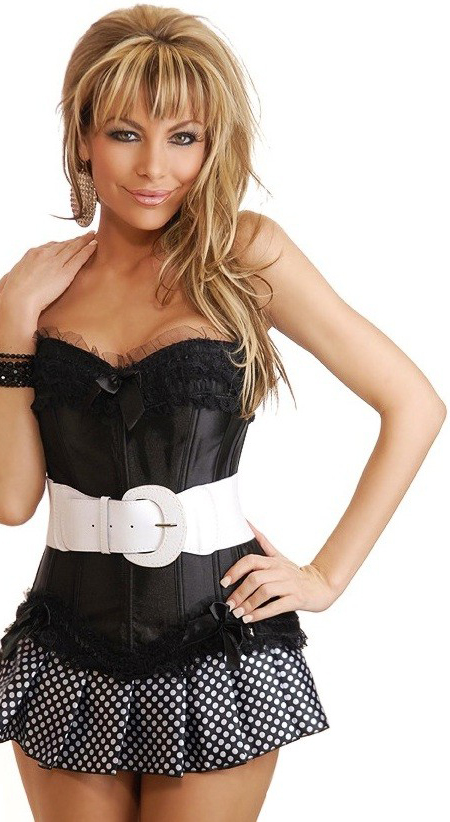 Daisy Corsets Women's Belted Corset and Skirt Clubwear Set - Large