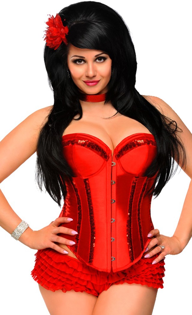 Daisy Corsets Women's Plus Size Showgirl Burlesque Corset - 2X for Valentines Day