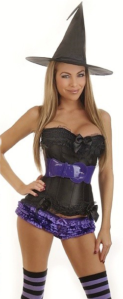 Daisy Corsets Women's 5 PC Sexy Witch Costume - 2X