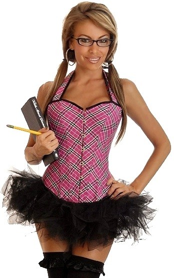 Daisy Corsets Women's 2 PC Sexy Schoolgirl Costume - 2X