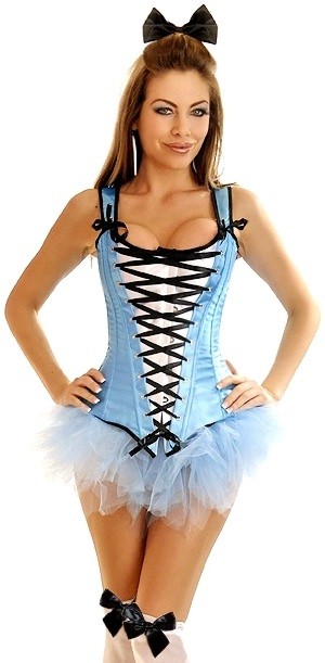 Daisy Corsets Women's 4 PC Sexy Alice Costume - 2X