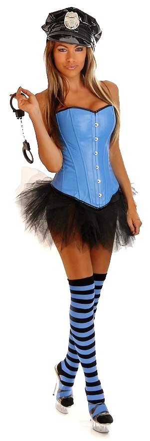 Daisy Corsets Women's 4 PC Pin-Up Cop Costume - 2X