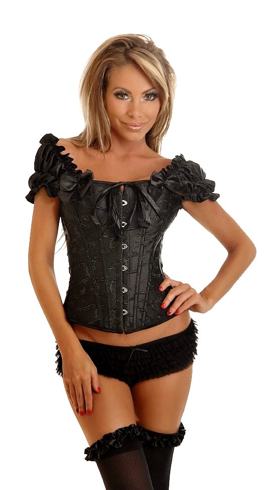 Daisy Corsets Women's Embroidered Peasant Top Corset - 2X