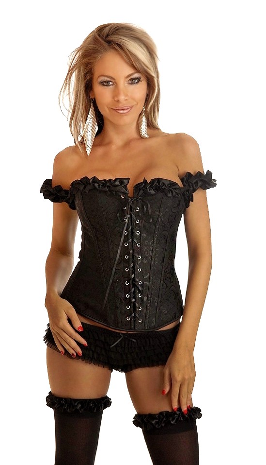 Daisy Corsets Women's Embroidered Peasant Top Corset - 2X