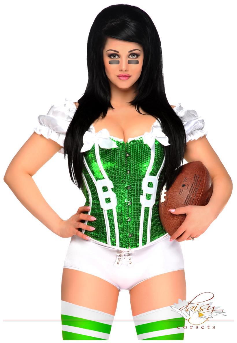 Daisy Corsets Women's 2 PC Sexy Football Fantasy Costume - 2X