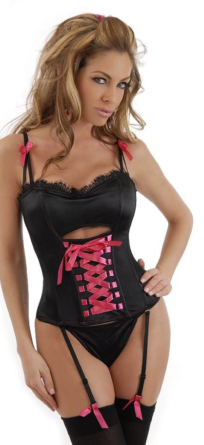 Daisy Corsets Women's Lace-Up Underwire Bustier - Large