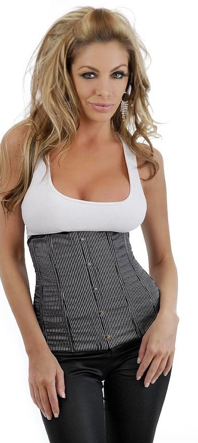 Daisy Corsets Women's Pinstripe Underbust Corset - 2X