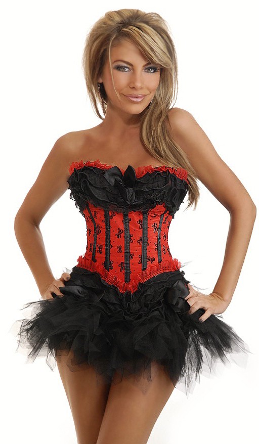 Daisy Corsets Women's Burlesque Corset and Pettiskirt - 2X