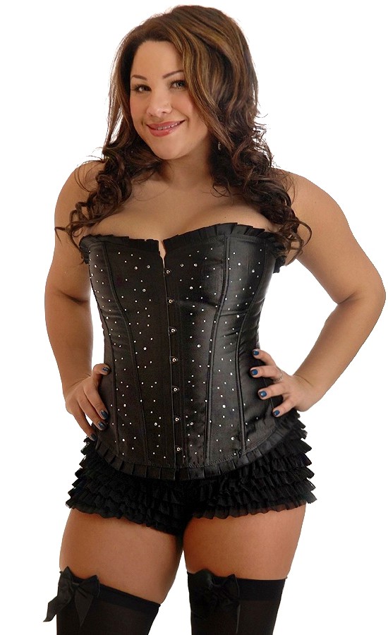 Daisy Corsets Women's Plus Size Strapless Sparkle Corset - 2X