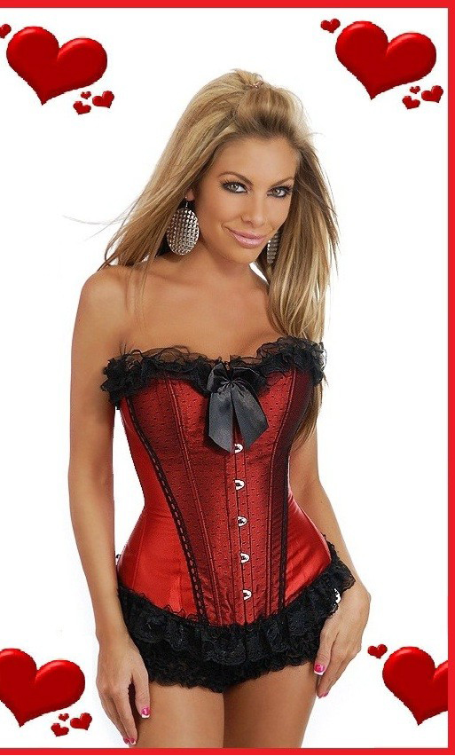 Daisy Corsets Women's Scarlet Burlesque Corset - 2X for Valentines Day