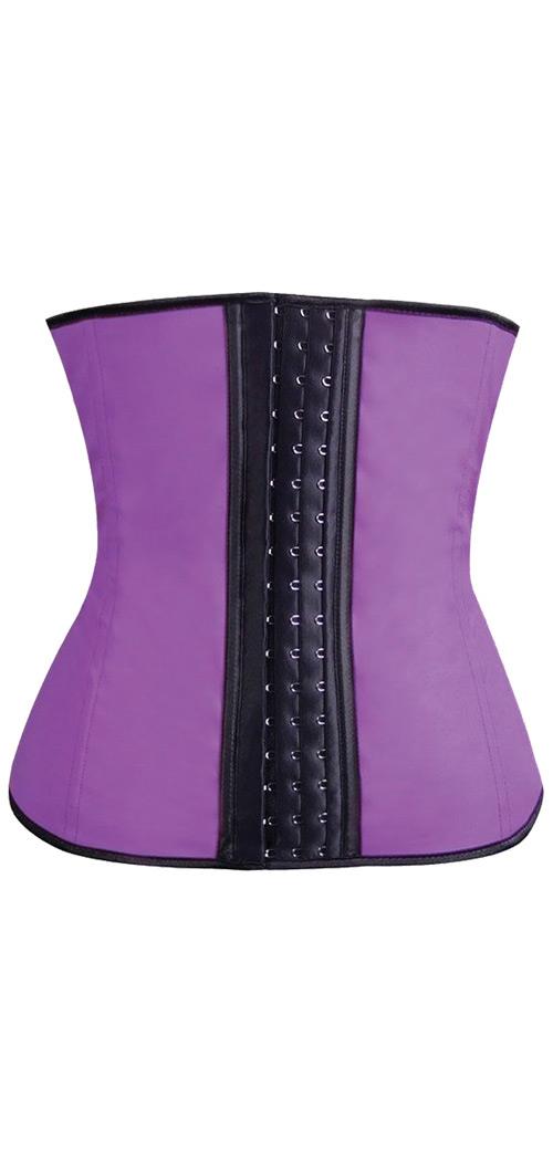 Bonitaz-corsets Women's Gym Work Out Waist Trainers Purple - 2X