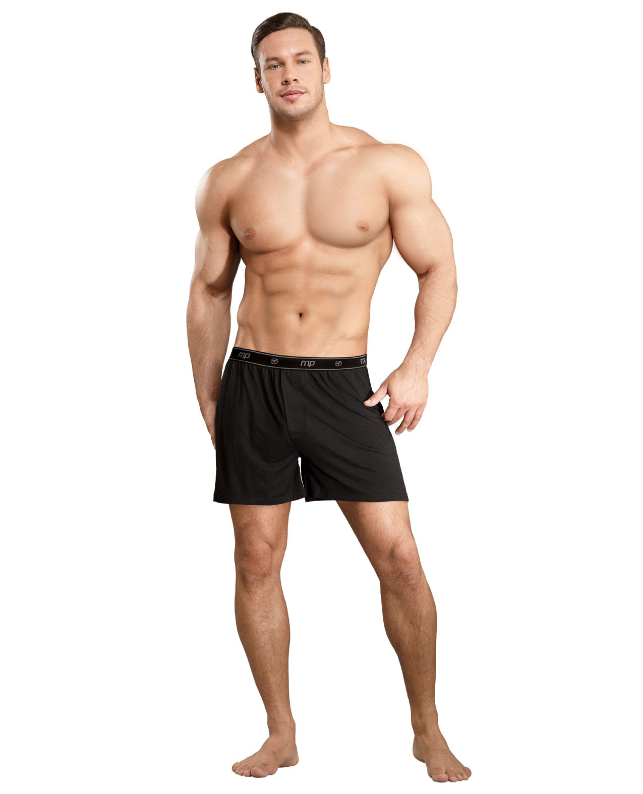 Comme ci comme ca Men's Bamboo boxer short black - L