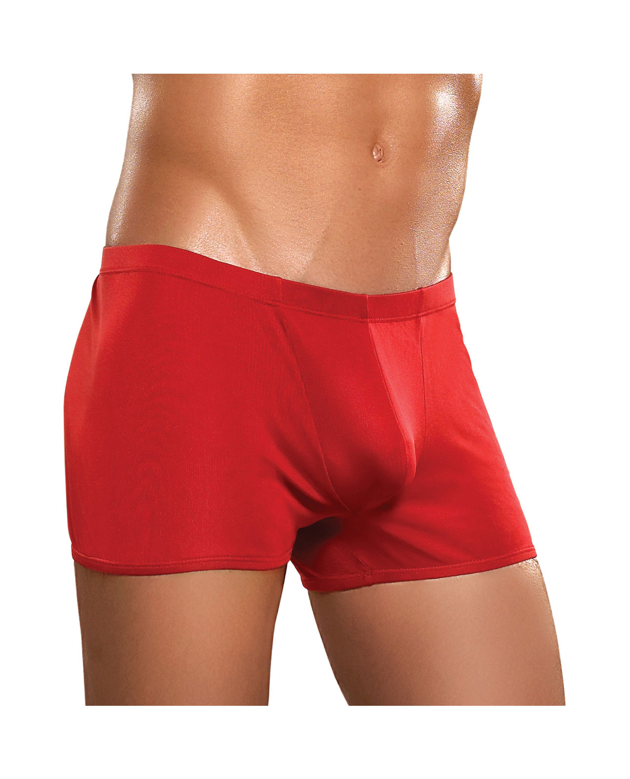 Magic moments int'l Men's 100% silk pouch short red - L0