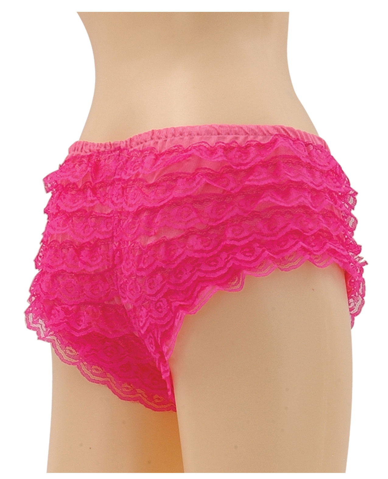 Be wicked Women's Be wicked ruffle hot pants hot pink - M for Valentines Day