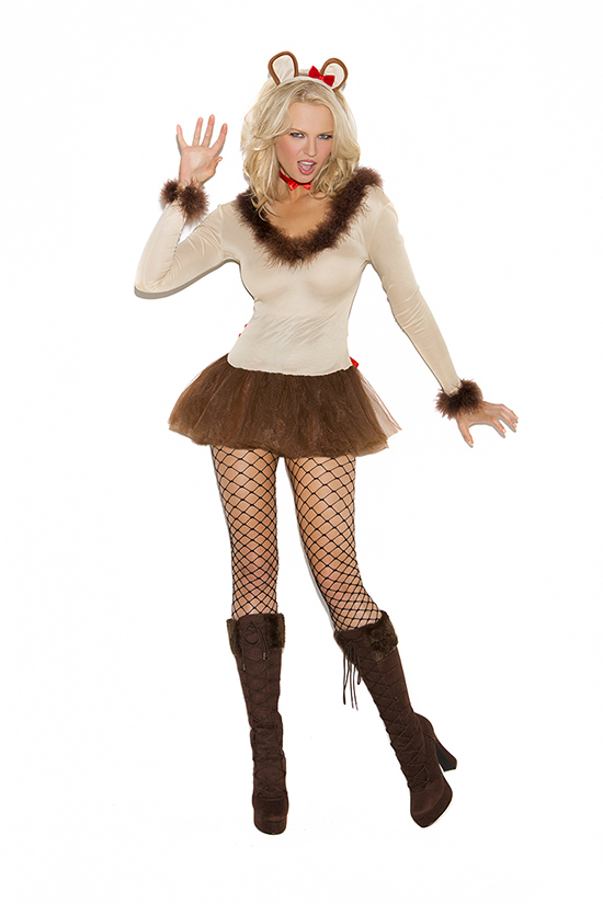 Elegant Moments Women's Lioness Costume - Tan - L