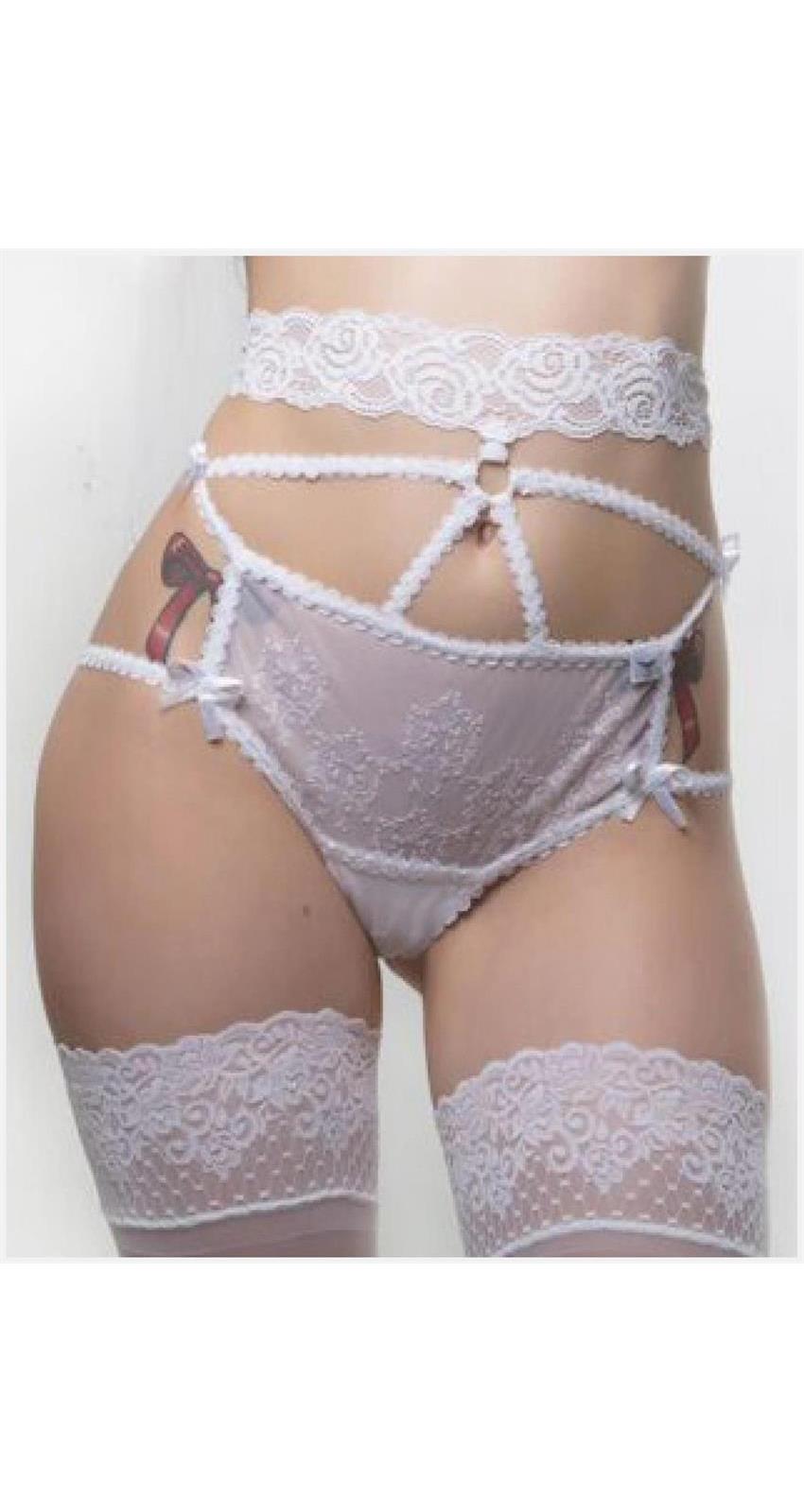 Fearless and Fun (FAF) Women's High Waisted Bridal Panties - AS SHOWN - One size