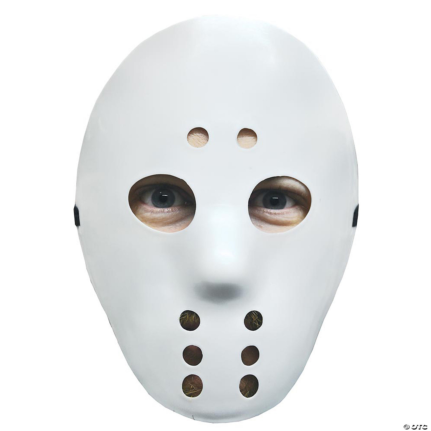 Seasons Best Halloween Llc Men's White Hockey Mask - Standard