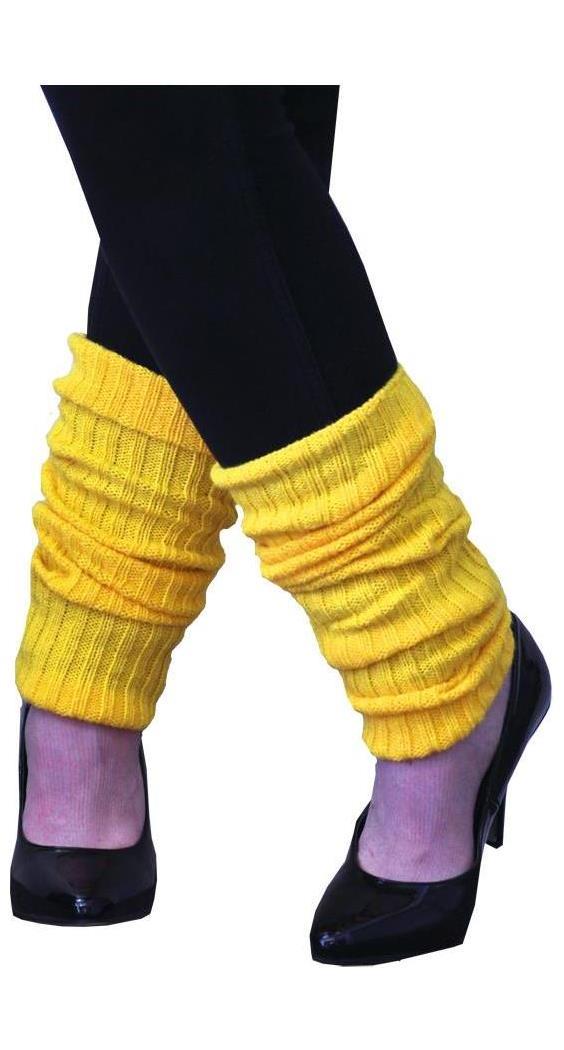 Flash Back And Freedom Women's Adult Neon Yellow Leg Warmers - Standard