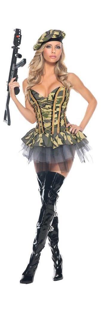 Be wicked Women's Sexy Commando Costume - 14-16