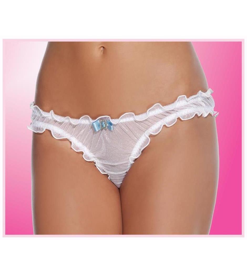 Coquette Women's White Full Back Panty - 14-16